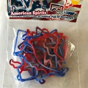 Patriotic Jelly Bracelets Set of 12 New Retro USA